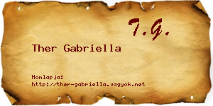 Ther Gabriella névjegykártya