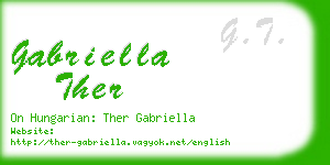 gabriella ther business card